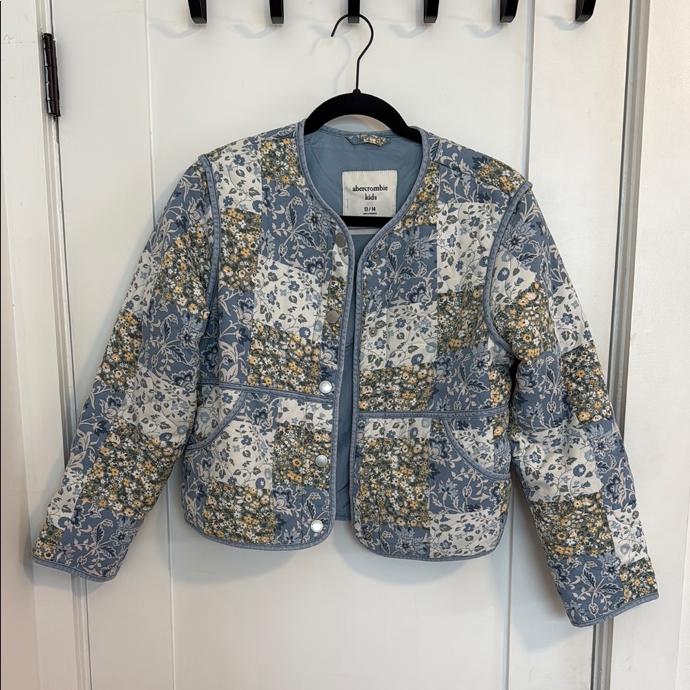 Floral Jacket - Blue and White